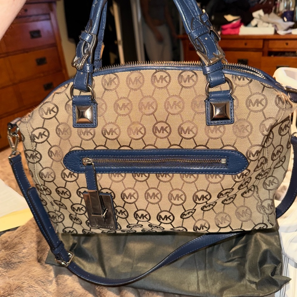 Michael Kors Tan and Navy Women’s Bag
